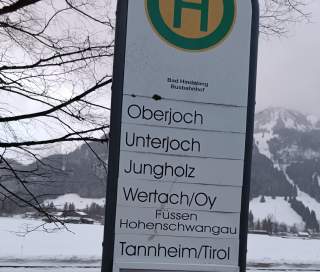 Schild Busbahnhof